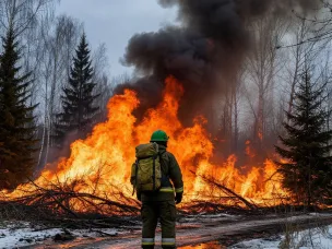 Холодный период усилил угрозу пожаров в Нижегородской области